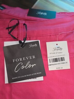 Royalty For Me Hot Pink Skinny Crop Jeans Hot Pink 3XL NWT NEW